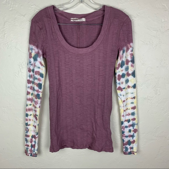 SOLDFree People Big Sur Tie Dye Top Misty Mountain - Picture 2 of 8